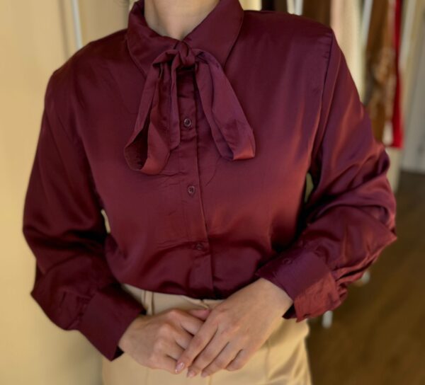 Camisa elegance com laço